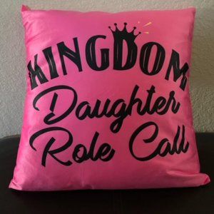 Kingdom Daughter Roll Call pillow
